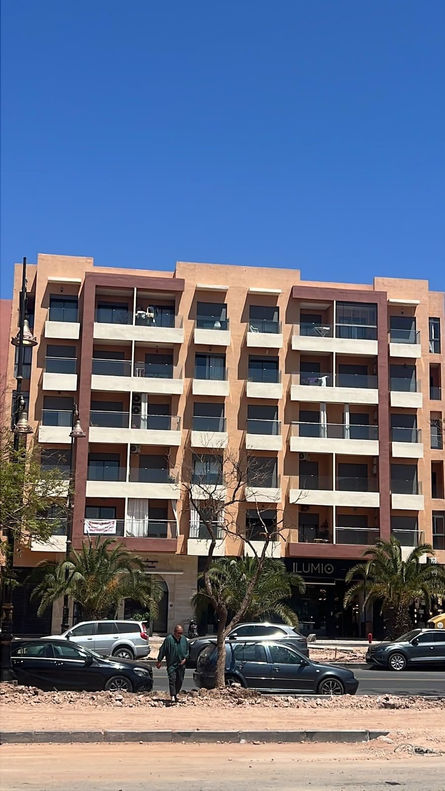 Façade de la résidence sur le Boulevard Mohammed VI